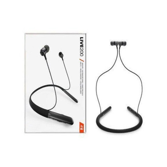 NECK WIRELESS HEADPHONE LIVE200 WITH MICRO SD CARD PORT BLACK